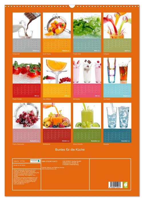 Des choses colorées pour la cuisine (Calendrier mural CALVENDO 2024) 