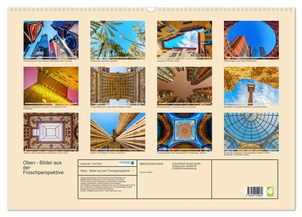 Above - pictures from a worm's eye view (CALVENDO wall calendar 2024) 