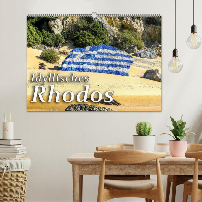 Idyllisches Rhodos (CALVENDO Wandkalender 2024)