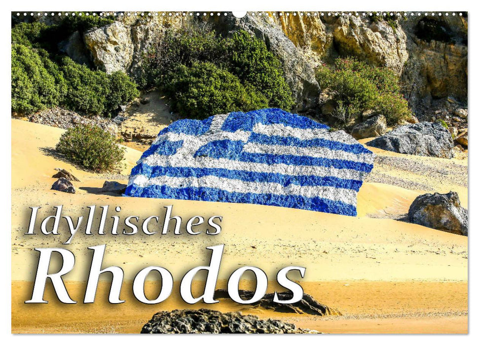 Idyllisches Rhodos (CALVENDO Wandkalender 2024)