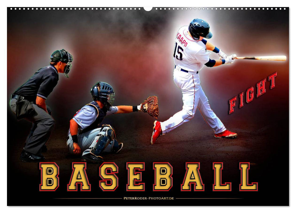 Baseball - Combat (Calendrier mural CALVENDO 2024) 