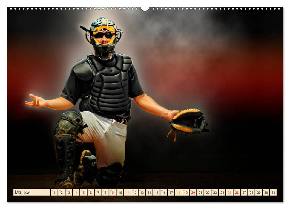 Baseball - Combat (Calendrier mural CALVENDO 2024) 