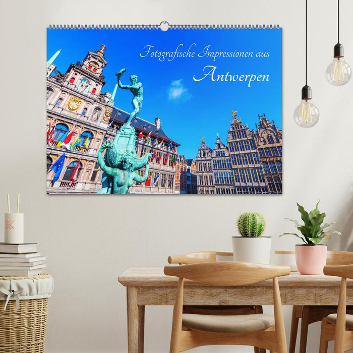 Impressions photographiques d'Anvers (calendrier mural CALVENDO 2024) 