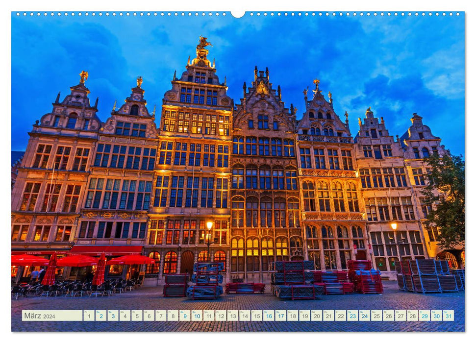 Fotografische Impressionen aus Antwerpen (CALVENDO Wandkalender 2024)