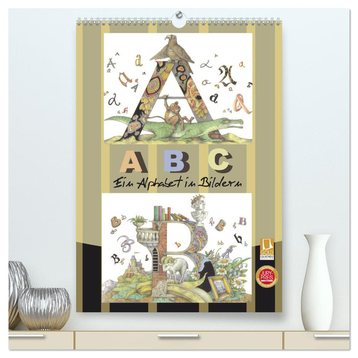 ABC. Ein Alphabet in Bildern. (CALVENDO Premium Wandkalender 2024)