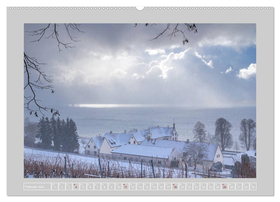 Trois pays, un lac - Lac de Constance (Calendrier mural CALVENDO 2024) 