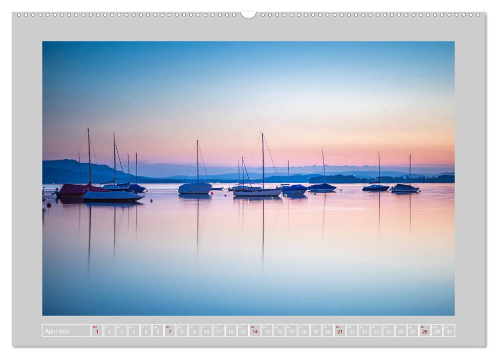 Trois pays, un lac - Lac de Constance (Calendrier mural CALVENDO 2024) 