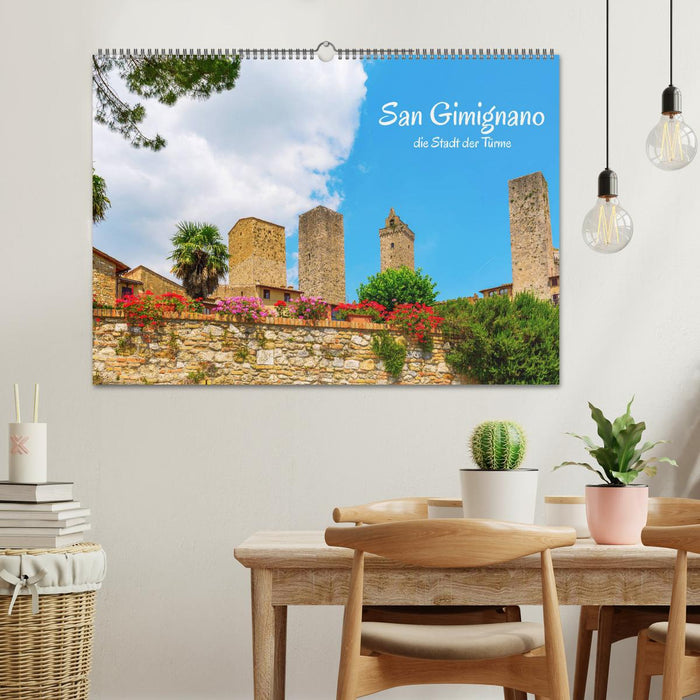 San Gimignano, la ville des tours (Calendrier mural CALVENDO 2024) 