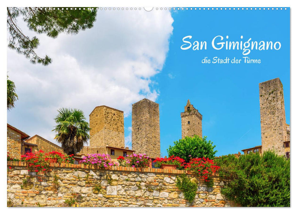 San Gimignano, la ville des tours (Calendrier mural CALVENDO 2024) 