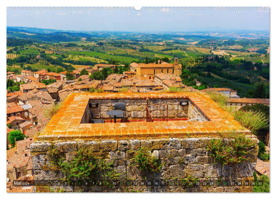 San Gimignano, die Stadt der Türme (CALVENDO Wandkalender 2024)