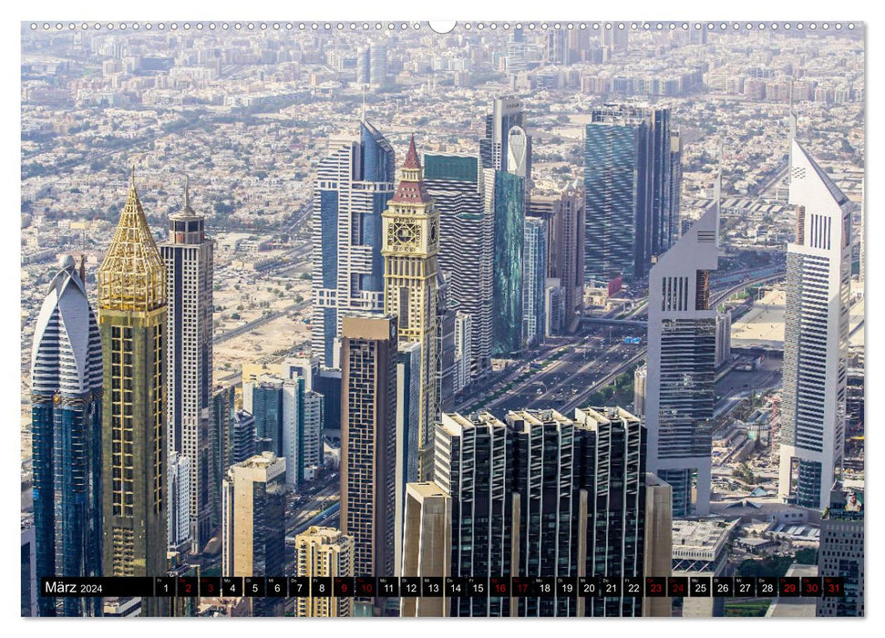 Dubai Highlights (CALVENDO Premium Wandkalender 2024)