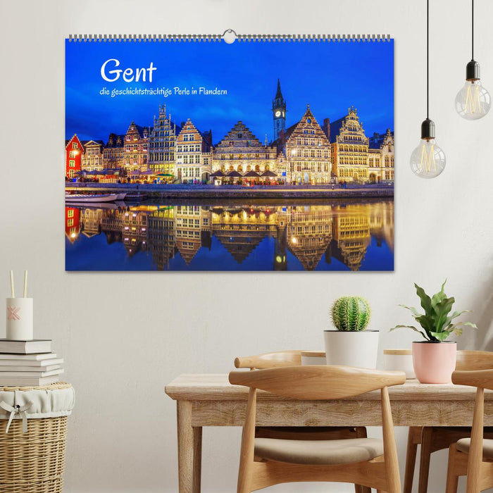 Gand - la perle historique des Flandres (calendrier mural CALVENDO 2024) 