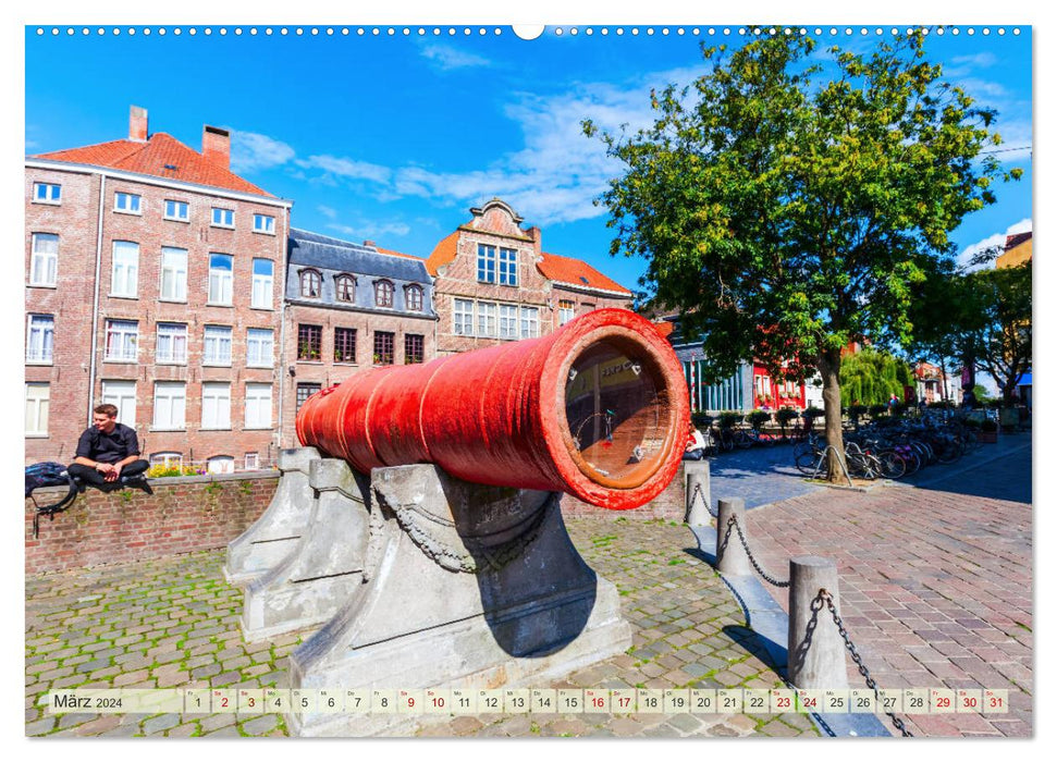 Gand - la perle historique des Flandres (calendrier mural CALVENDO 2024) 