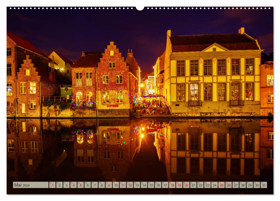 Gent - die geschichtsträchtige Perle in Flandern (CALVENDO Wandkalender 2024)