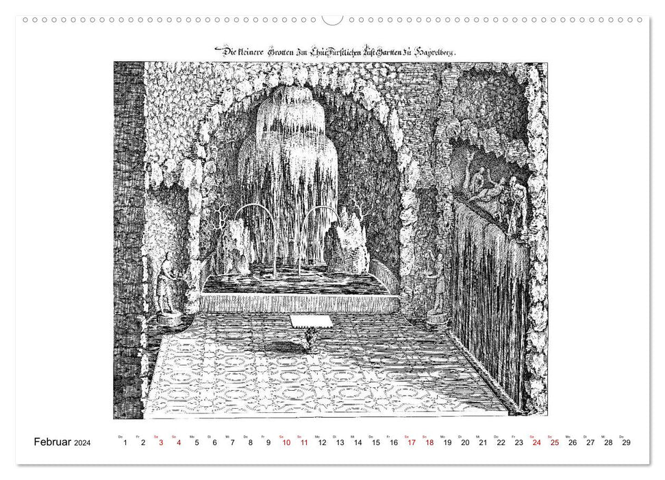 Heidelberg – Kupferstiche von Matthäus Merian d. Ä. (1593-1650) (CALVENDO Wandkalender 2024)