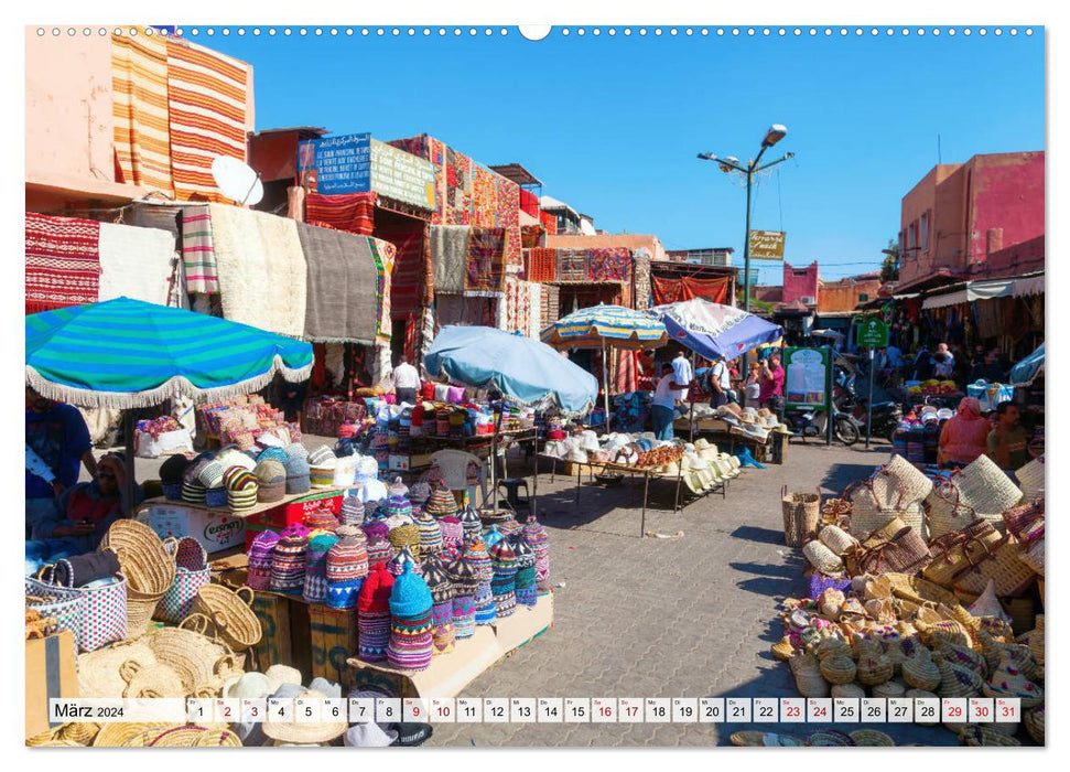 Marrakesch - Perle des Südens (CALVENDO Wandkalender 2024)