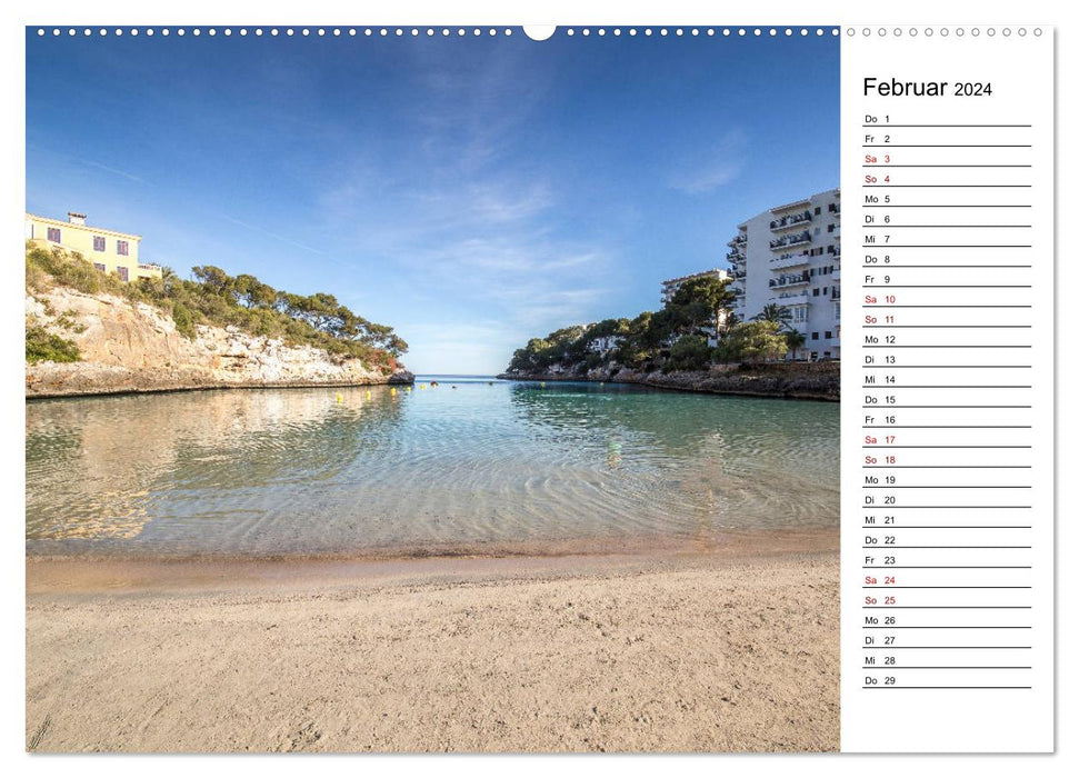 Mallorca - Strände im Südosten (CALVENDO Premium Wandkalender 2024)