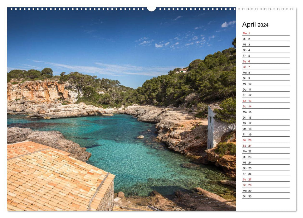 Mallorca - Strände im Südosten (CALVENDO Premium Wandkalender 2024)