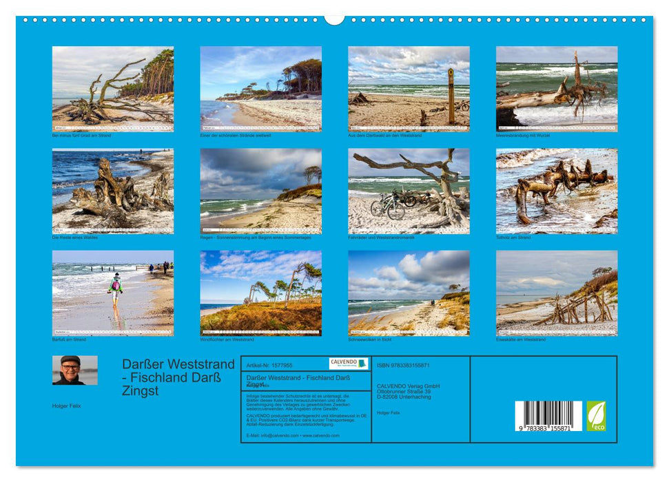 Darßer Weststrand - Fischland Darß Zingst (CALVENDO Premium Wandkalender 2024)