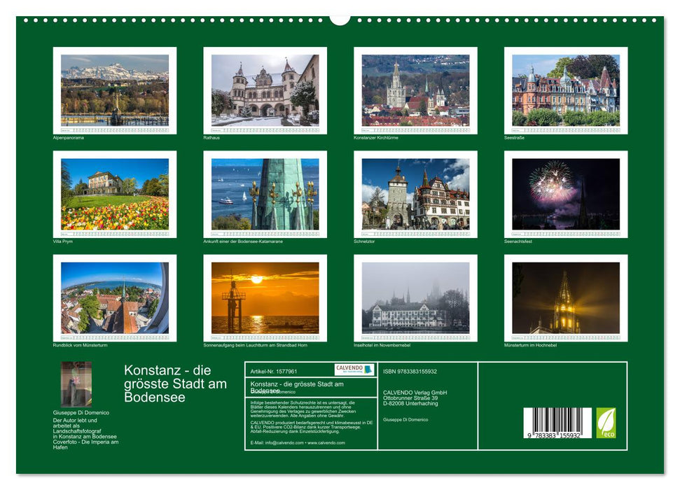 Konstanz - die größte Stadt am Bodensee (CALVENDO Premium Wandkalender 2024)