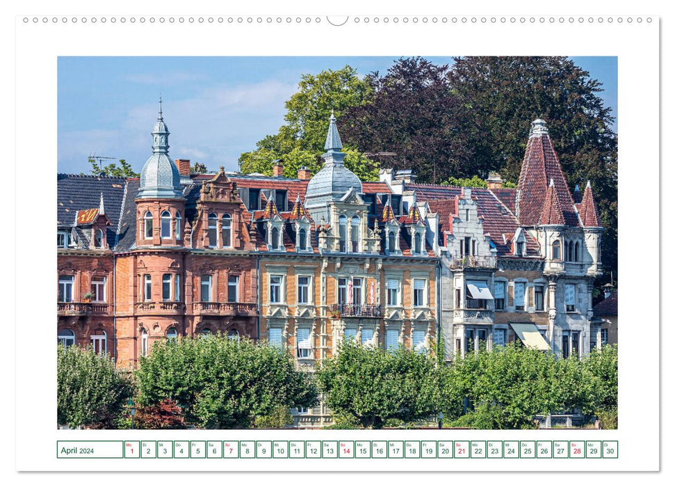 Konstanz - die größte Stadt am Bodensee (CALVENDO Premium Wandkalender 2024)