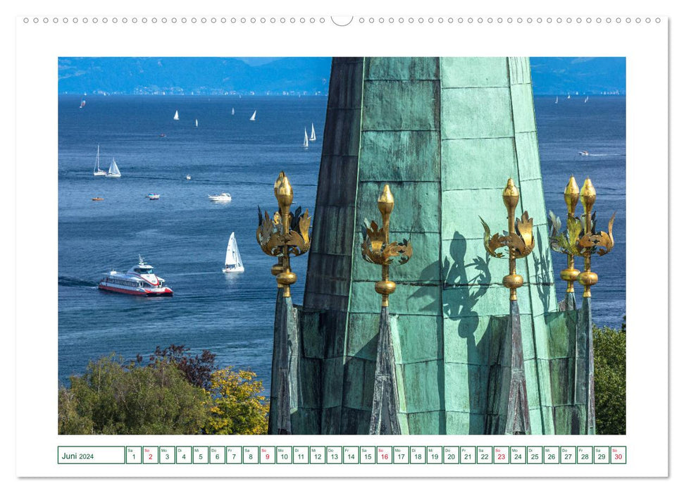 Constance - la plus grande ville du lac de Constance (Calendrier mural CALVENDO Premium 2024) 