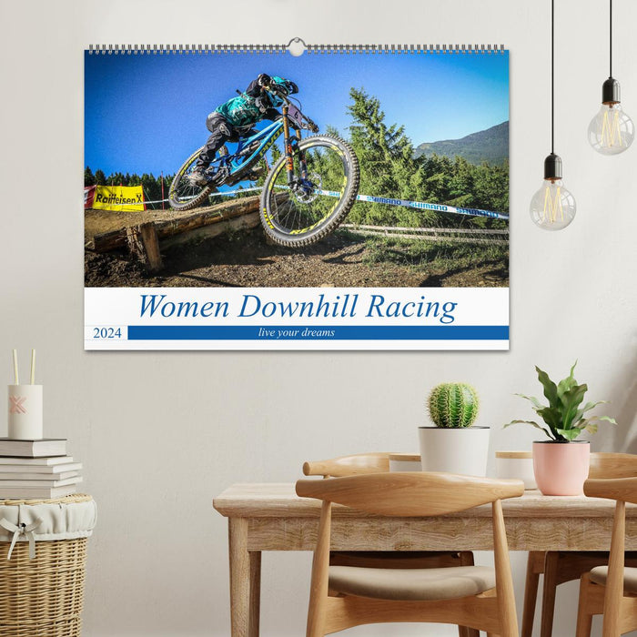 Women Downhill Racing (CALVENDO Wandkalender 2024)