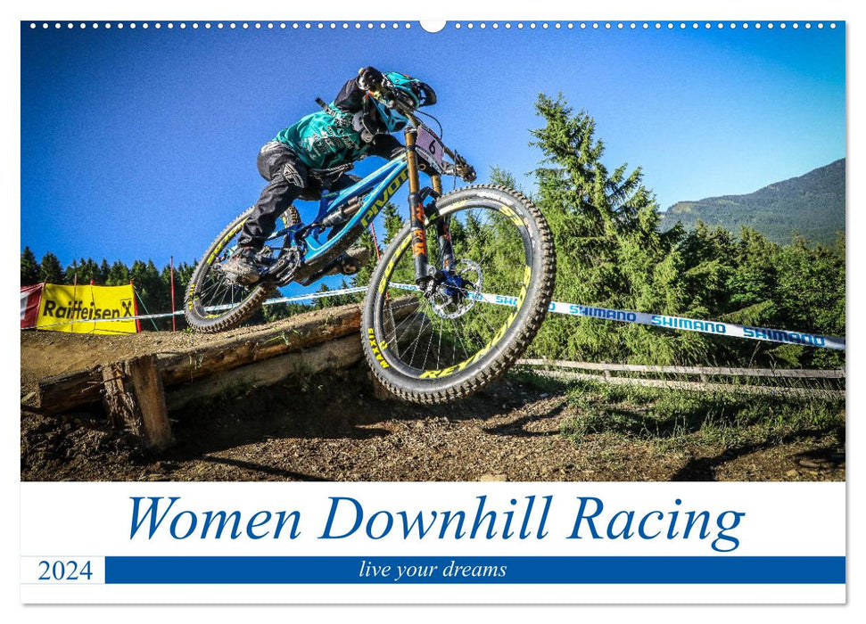 Women Downhill Racing (CALVENDO Wandkalender 2024)