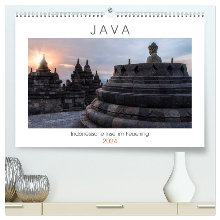 Java, Indonesische Insel im Feuerring (CALVENDO Premium Wandkalender 2024)