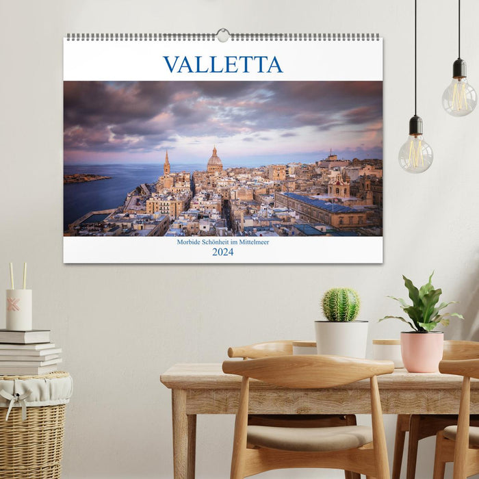 Valletta - Morbide Schönheit im Mittelmeer (CALVENDO Wandkalender 2024)