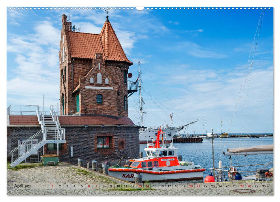Ein Bummel durch die Hansestadt Stralsund (CALVENDO Premium Wandkalender 2024)
