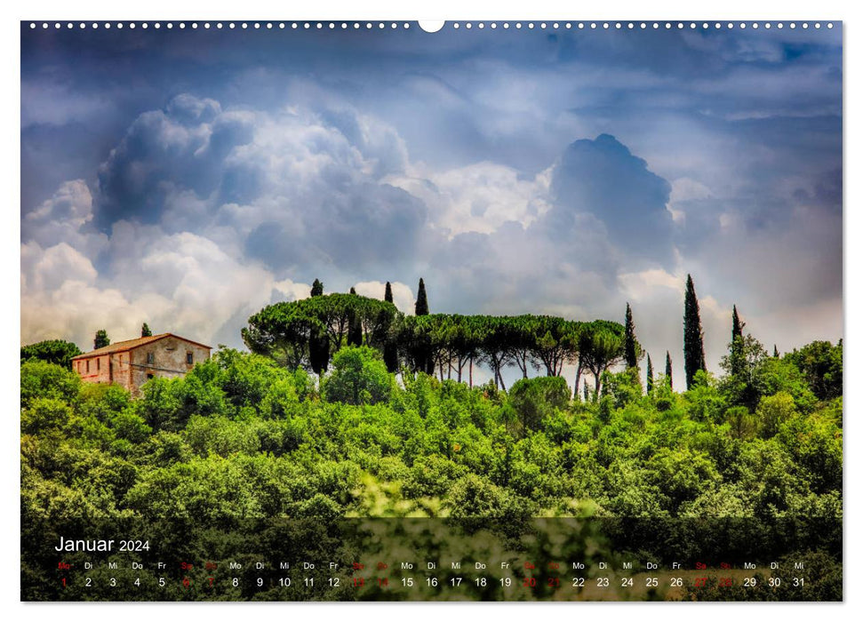 Toskana - spür den Sommer (CALVENDO Premium Wandkalender 2024)