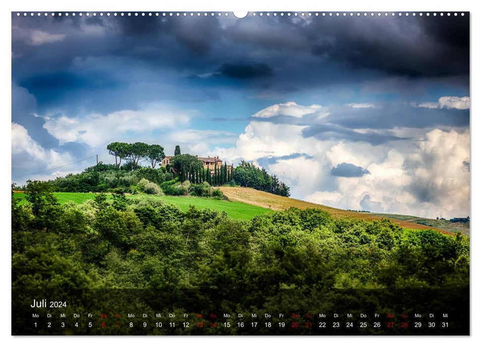 Toscane - ressentez l'été (Calendrier mural CALVENDO Premium 2024) 