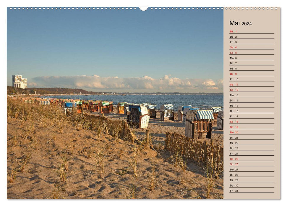 Timmendorfer Strand - Urlaubsimpressionen (CALVENDO Premium Wandkalender 2024)