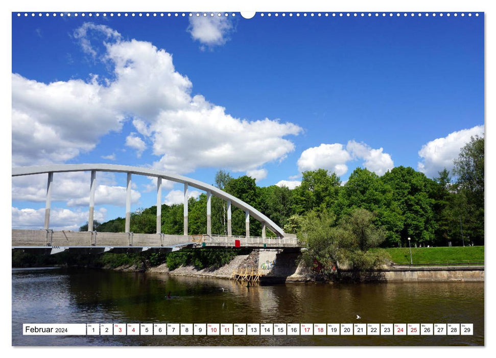 Malerisches Dorpat - Estlands Universitätsstadt Tartu (CALVENDO Wandkalender 2024)