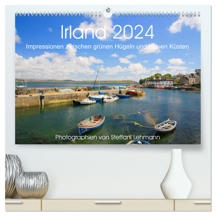 Irlande 2024. Impressions entre collines verdoyantes et côtes bleues (Calendrier mural CALVENDO Premium 2024) 