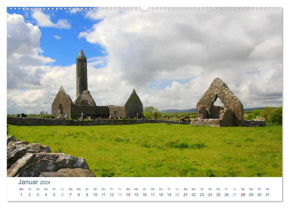 Irlande 2024. Impressions entre collines verdoyantes et côtes bleues (Calendrier mural CALVENDO Premium 2024) 