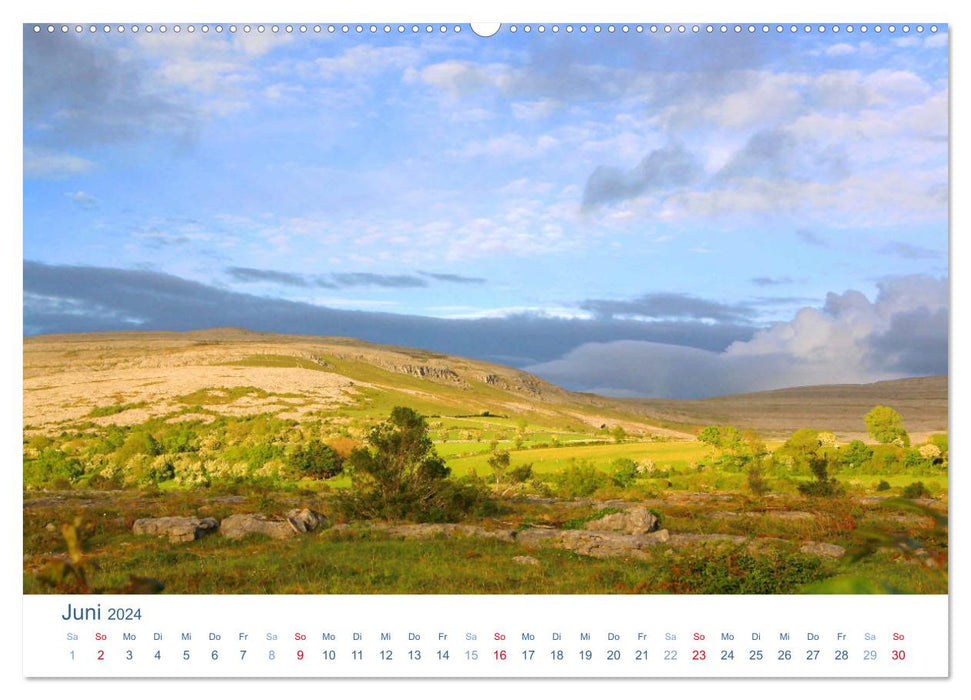 Irlande 2024. Impressions entre collines verdoyantes et côtes bleues (Calendrier mural CALVENDO Premium 2024) 