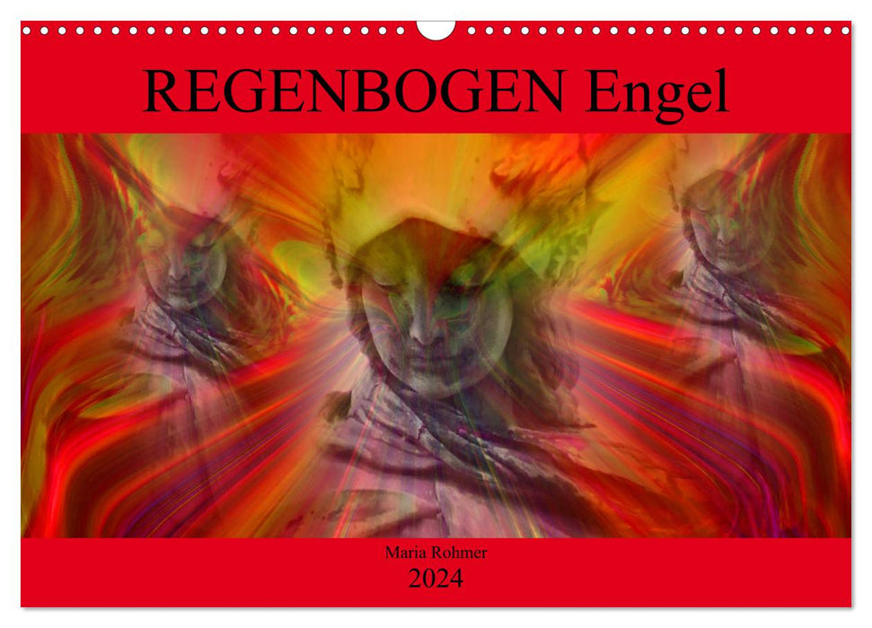 REGENBOGEN Engel (CALVENDO Wandkalender 2024)