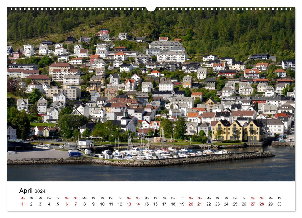 Norwegens Hafenstädte - Alesund - Honningsvag - Geiranger - Bergen (CALVENDO Wandkalender 2024)