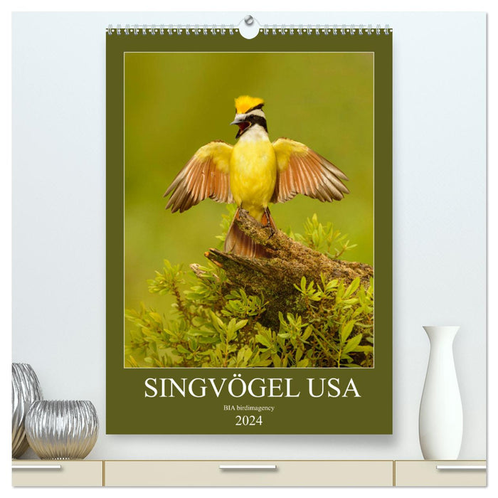 Songbirds USA (Calvendo Premium Calendrier mural 2024) 