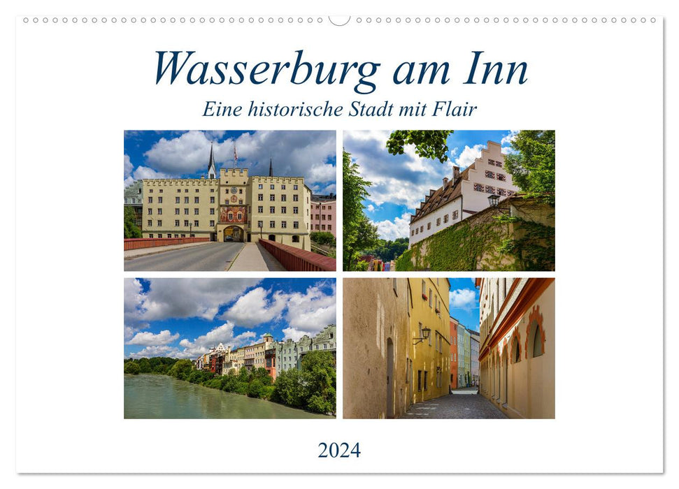 Wasserburg am Inn (Calendrier mural CALVENDO 2024) 
