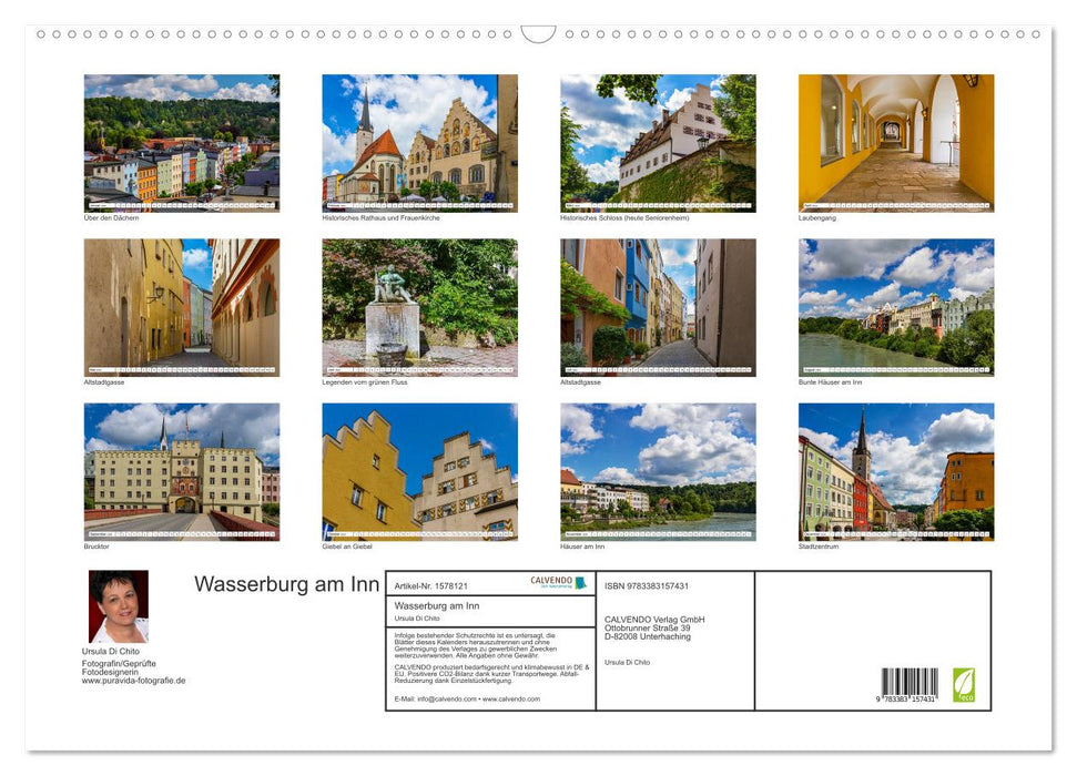 Wasserburg am Inn (CALVENDO Wandkalender 2024)