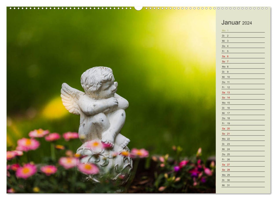 Engel - Begleiter für jeden Tag (CALVENDO Premium Wandkalender 2024)