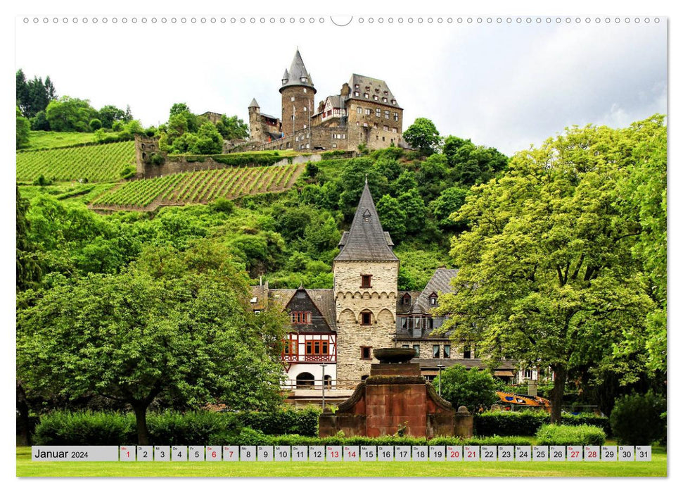 Bacharach - Place worth seeing on the Middle Rhine (CALVENDO wall calendar 2024) 