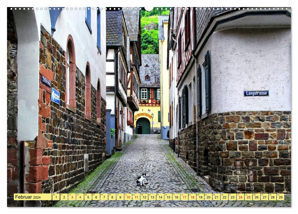 Bacharach - Place worth seeing on the Middle Rhine (CALVENDO wall calendar 2024) 