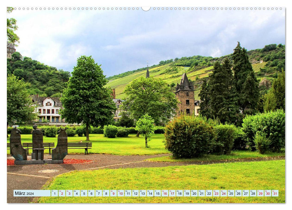 Bacharach - Place worth seeing on the Middle Rhine (CALVENDO wall calendar 2024) 