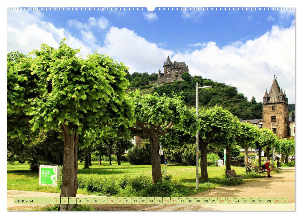 Bacharach - Place worth seeing on the Middle Rhine (CALVENDO wall calendar 2024) 