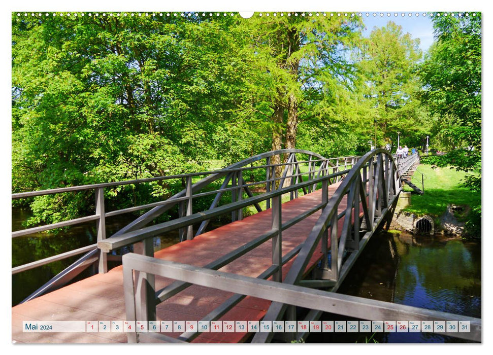 Hanseatic city of Uelzen. Half-timbered buildings, art and a famous train station (CALVENDO wall calendar 2024) 