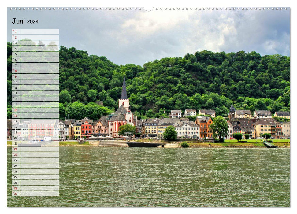 Von Lahnstein bis Rüdesheim - Am wunderschönen Mittelrhein (CALVENDO Wandkalender 2024)